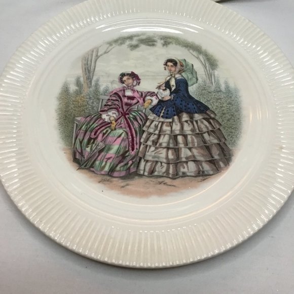 Vintage Victory By Salem China Co. Godey Decorative Dessert and Salad Plate - Picture 2 of 9